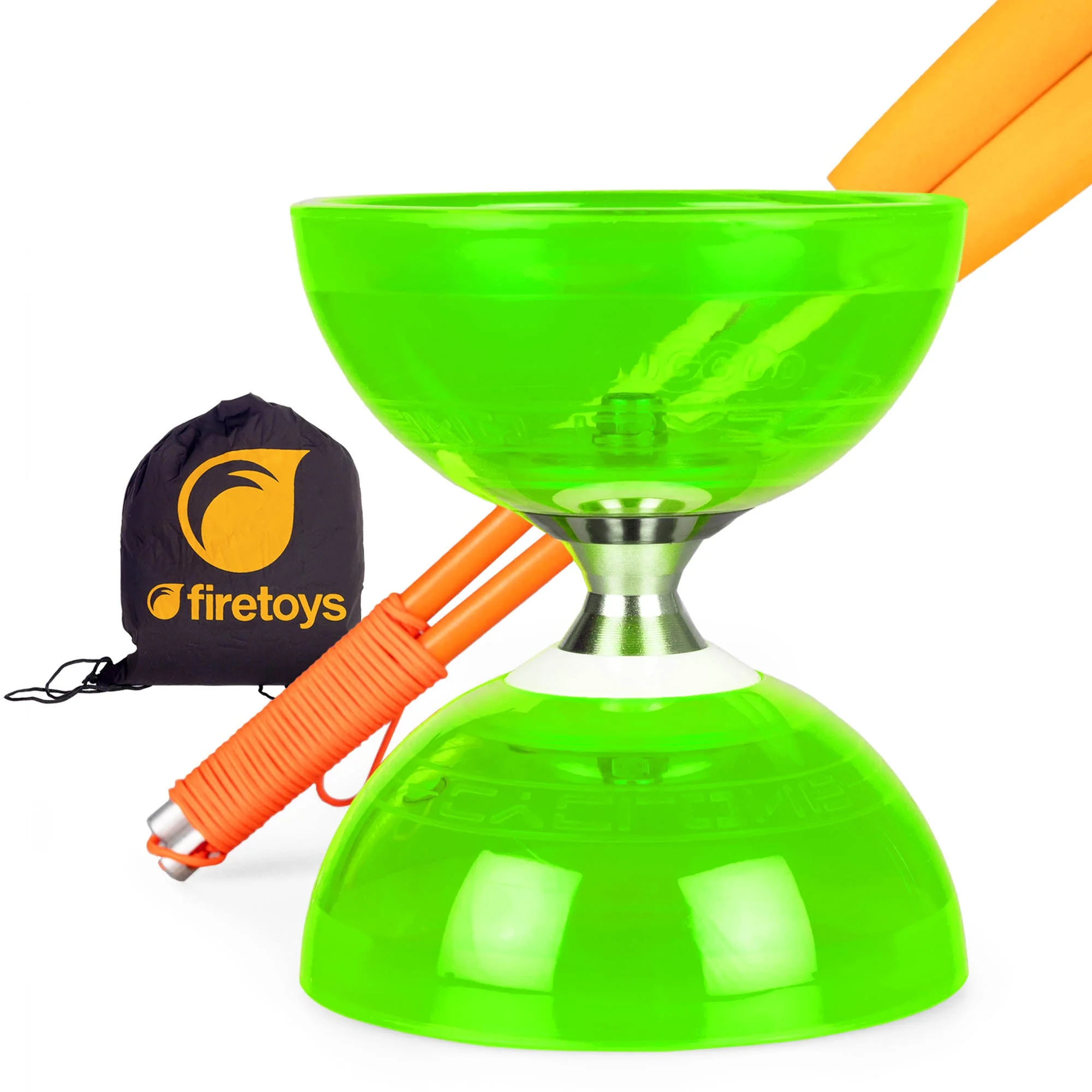 Cyclone Quartz Triple Bearing Diabolo Set with Superglass Handsticks and Bag - Image 10