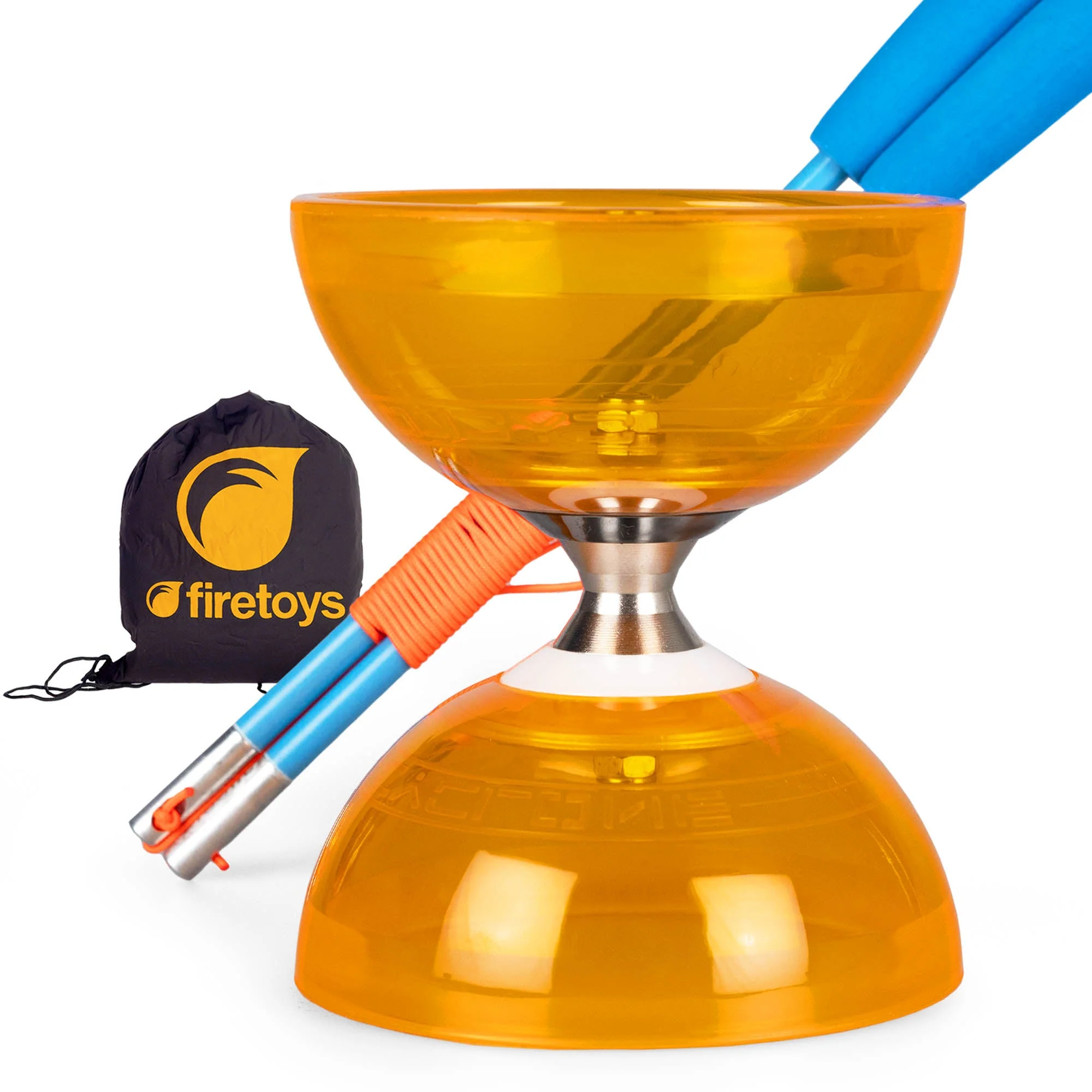 Cyclone Quartz Triple Bearing Diabolo Set with Superglass Handsticks and Bag - Image 13