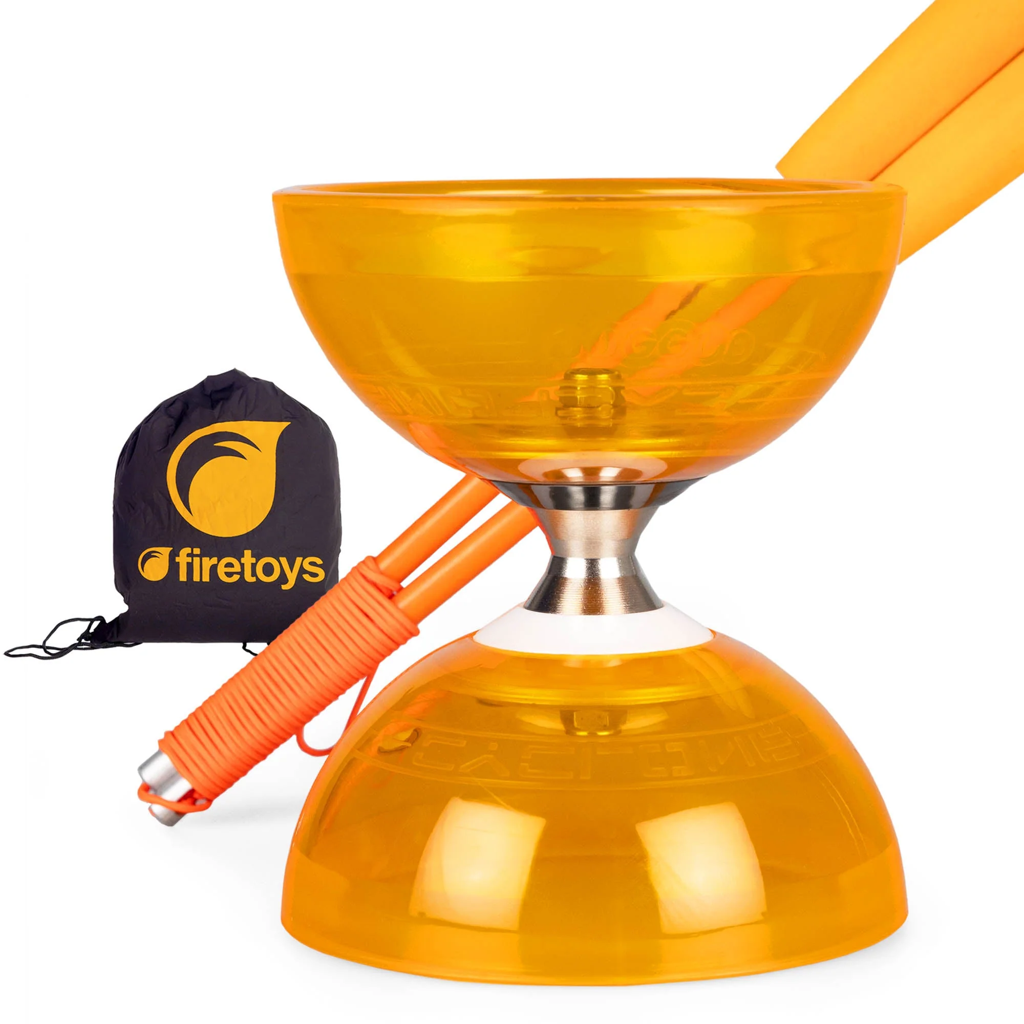 Cyclone Quartz Triple Bearing Diabolo Set with Superglass Handsticks and Bag - Image 15