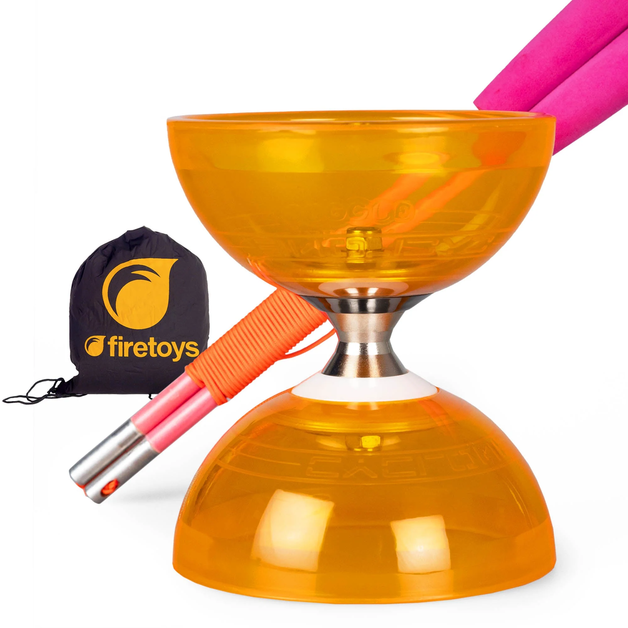 Cyclone Quartz Triple Bearing Diabolo Set with Superglass Handsticks and Bag - Image 16