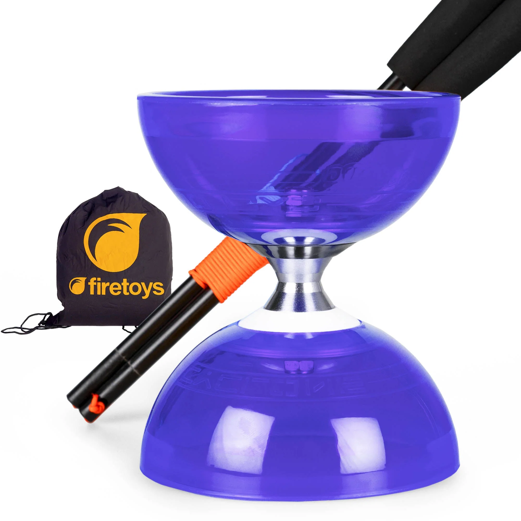 Cyclone Quartz Triple Bearing Diabolo Set with Superglass Handsticks and Bag - Image 18