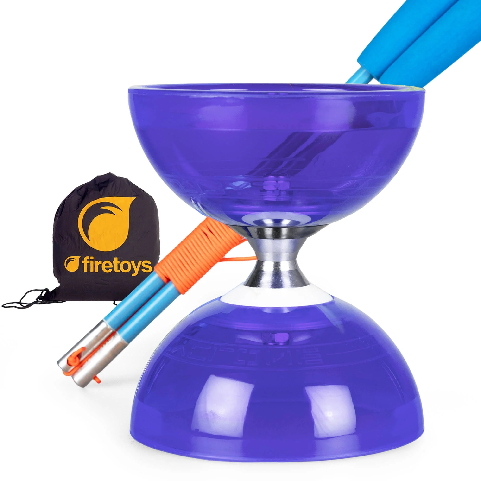 Cyclone Quartz Triple Bearing Diabolo Set with Superglass Handsticks and Bag - Image 19