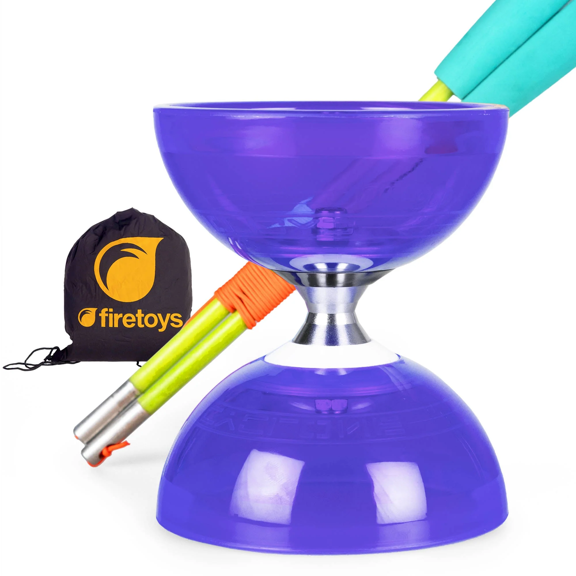 Cyclone Quartz Triple Bearing Diabolo Set with Superglass Handsticks and Bag - Image 20