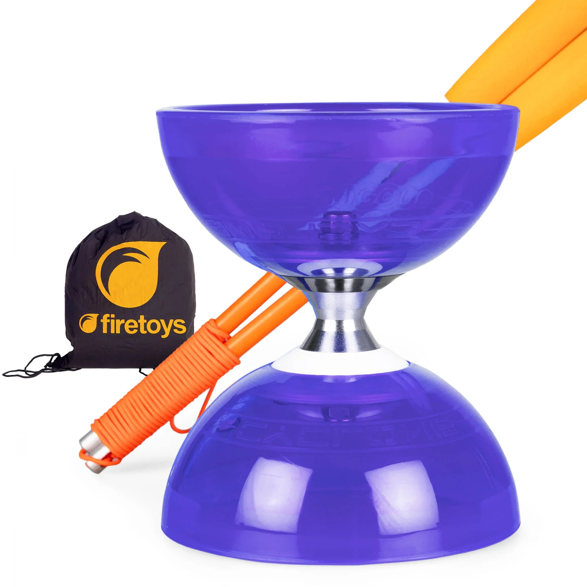 Cyclone Quartz Triple Bearing Diabolo Set with Superglass Handsticks and Bag - Image 21