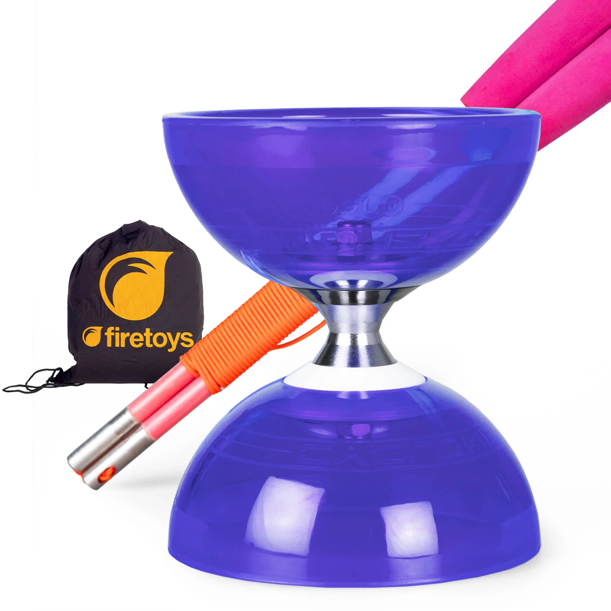 Cyclone Quartz Triple Bearing Diabolo Set with Superglass Handsticks and Bag - Image 22