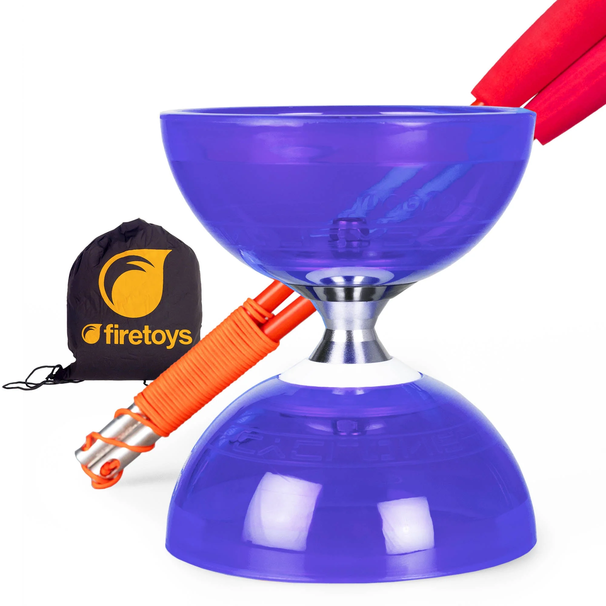 Cyclone Quartz Triple Bearing Diabolo Set with Superglass Handsticks and Bag - Image 23