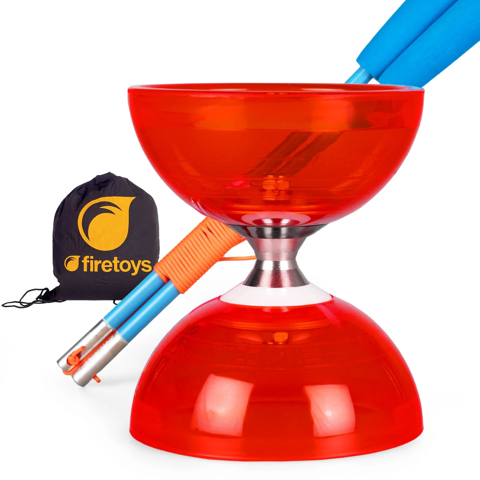 Cyclone Quartz Triple Bearing Diabolo Set with Superglass Handsticks and Bag - Image 25