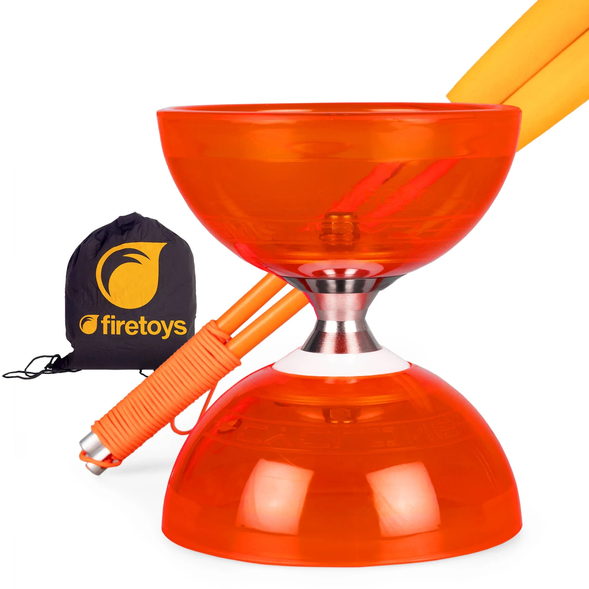 Cyclone Quartz Triple Bearing Diabolo Set with Superglass Handsticks and Bag - Image 27