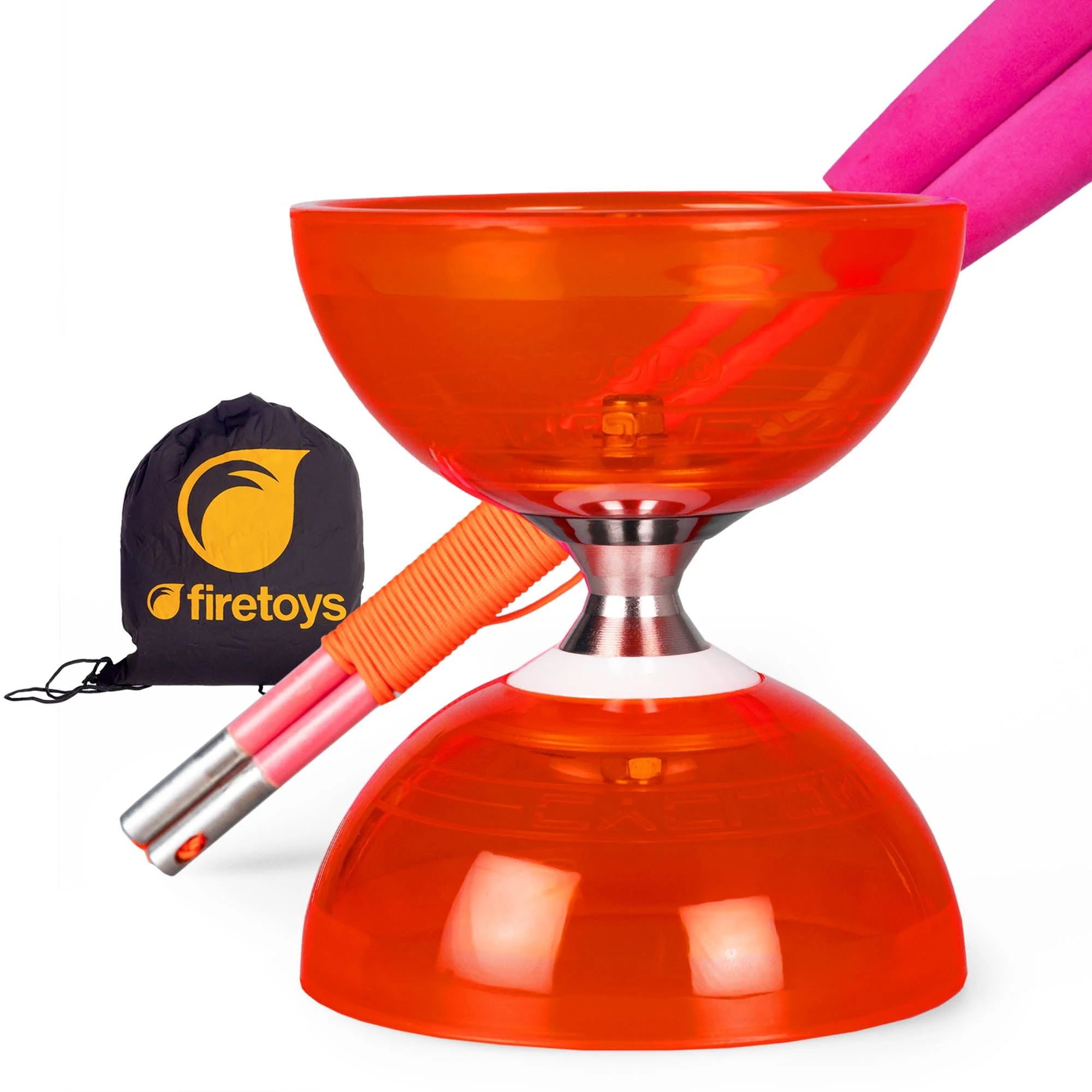 Cyclone Quartz Triple Bearing Diabolo Set with Superglass Handsticks and Bag - Image 28