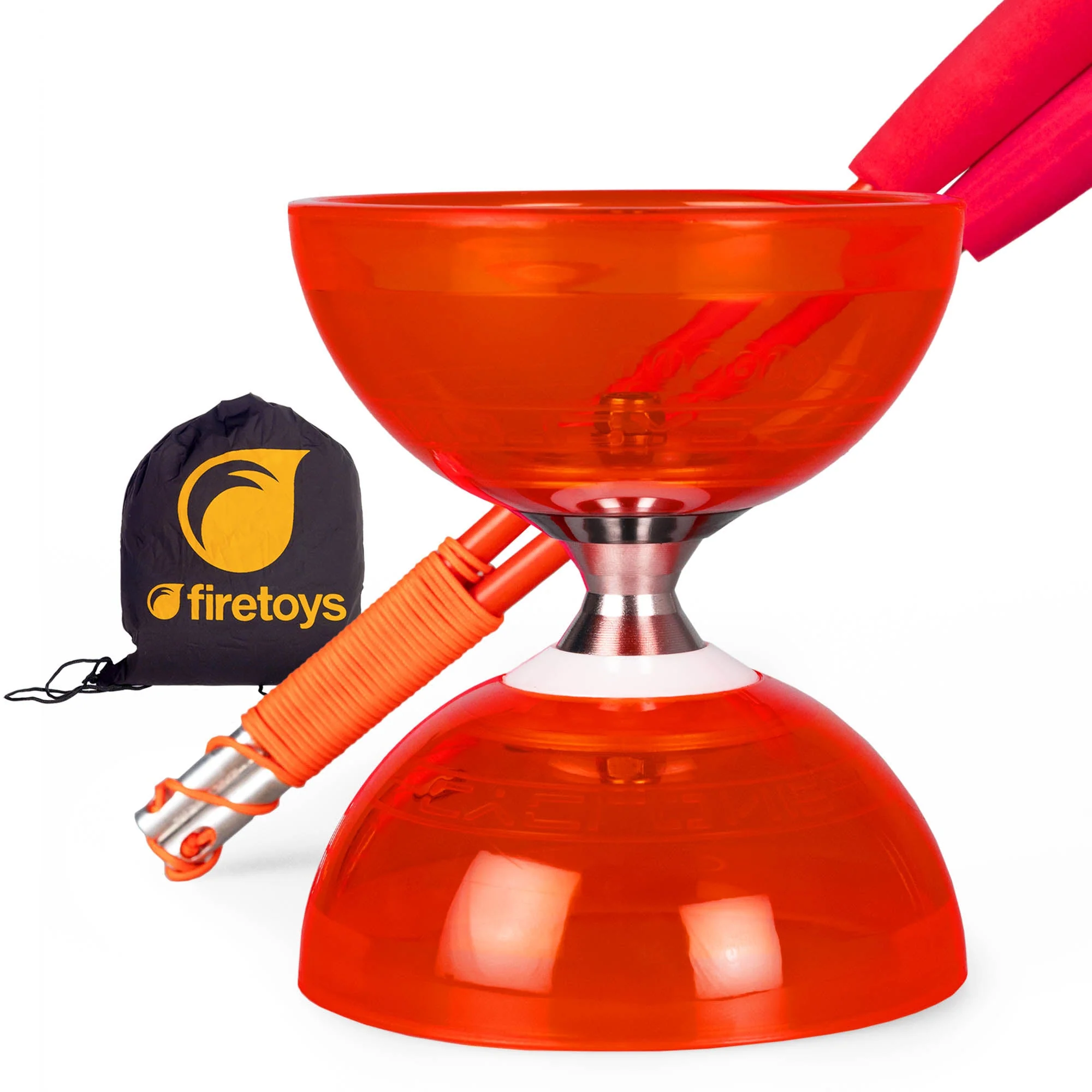 Cyclone Quartz Triple Bearing Diabolo Set with Superglass Handsticks and Bag - Image 29
