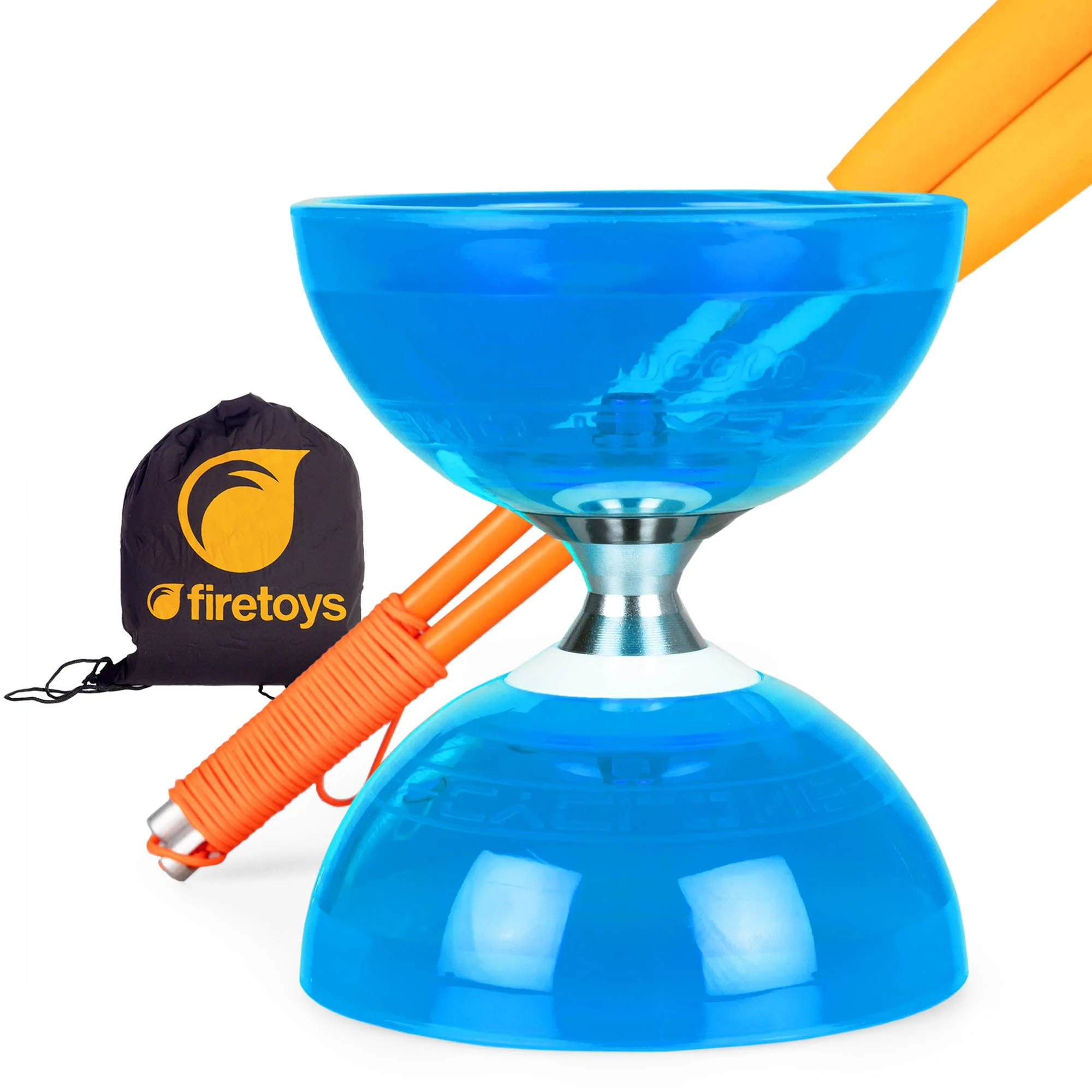 Cyclone Quartz Triple Bearing Diabolo Set with Superglass Handsticks and Bag - Image 4