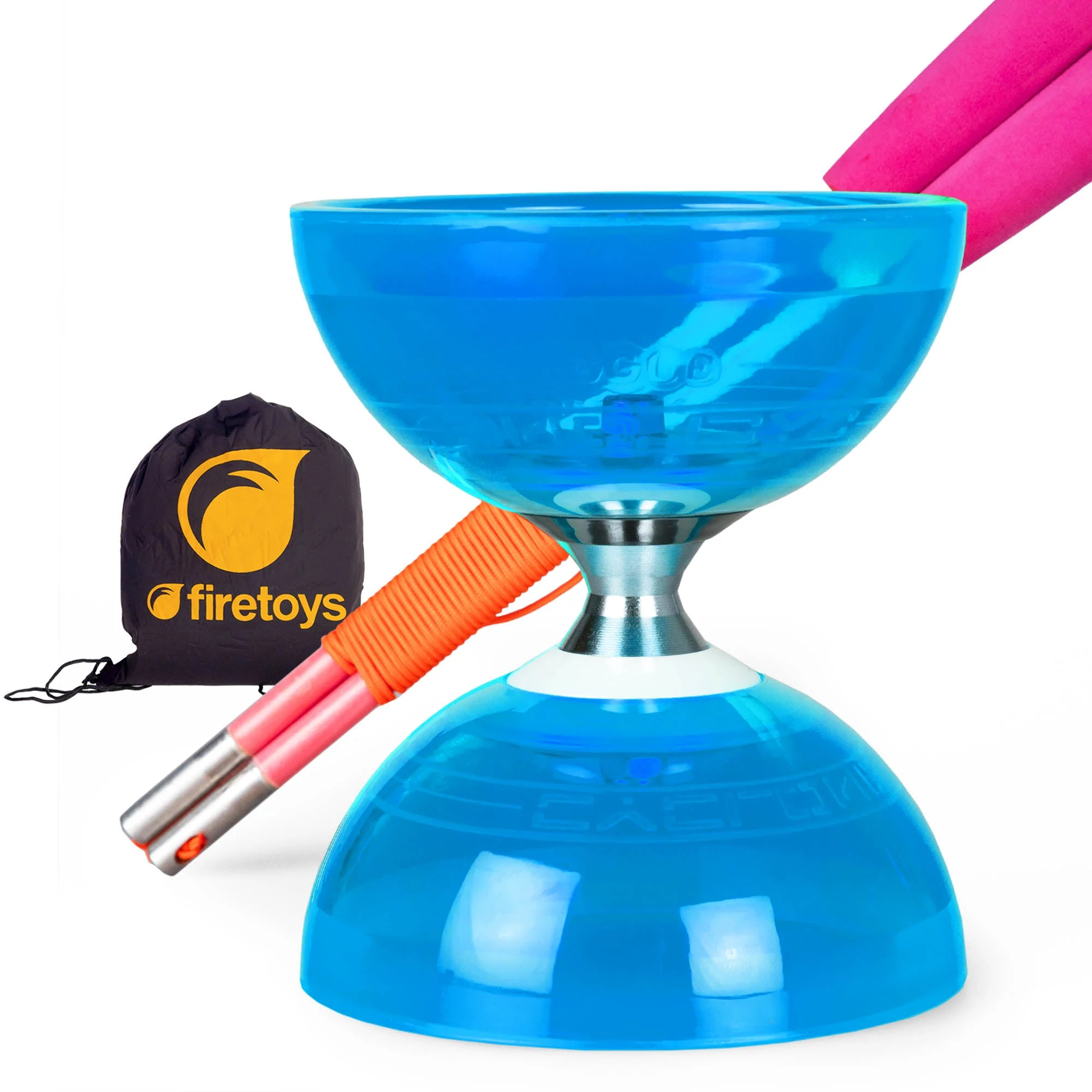 Cyclone Quartz Triple Bearing Diabolo Set with Superglass Handsticks and Bag - Image 5