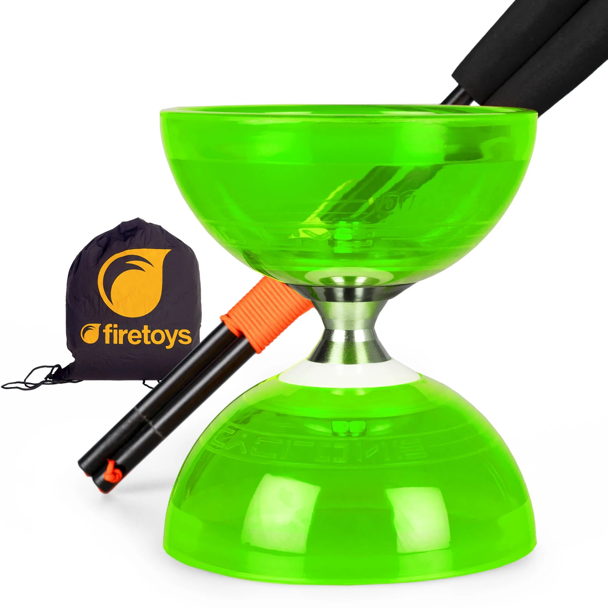 Cyclone Quartz Triple Bearing Diabolo Set with Superglass Handsticks and Bag - Image 7