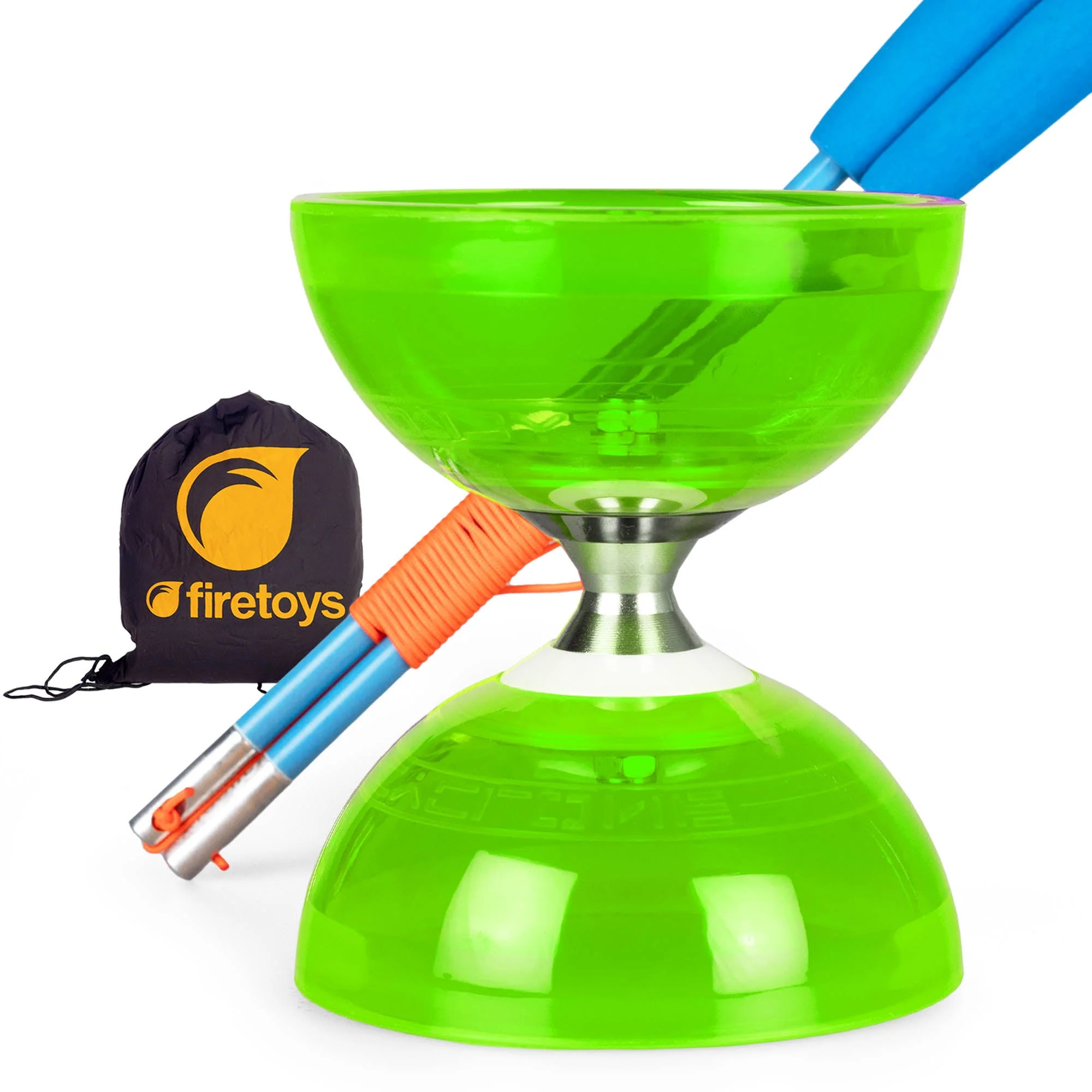 Cyclone Quartz Triple Bearing Diabolo Set with Superglass Handsticks and Bag - Image 8