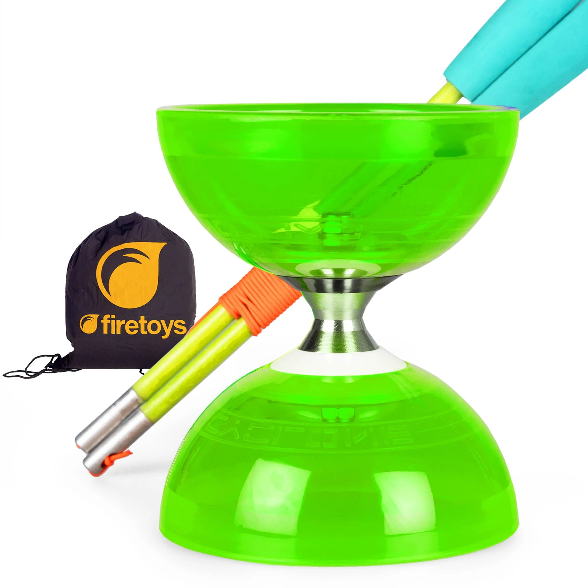 Cyclone Quartz Triple Bearing Diabolo Set with Superglass Handsticks and Bag - Image 9