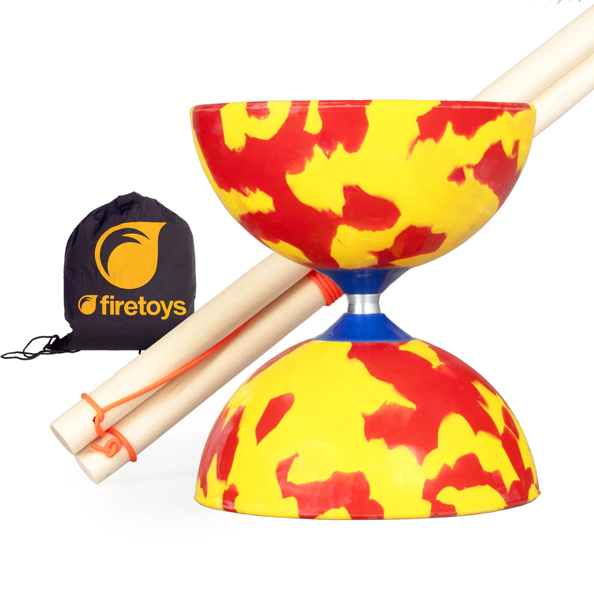 Jester Diabolo Set with Wooden Handsticks and Bag - Image 7