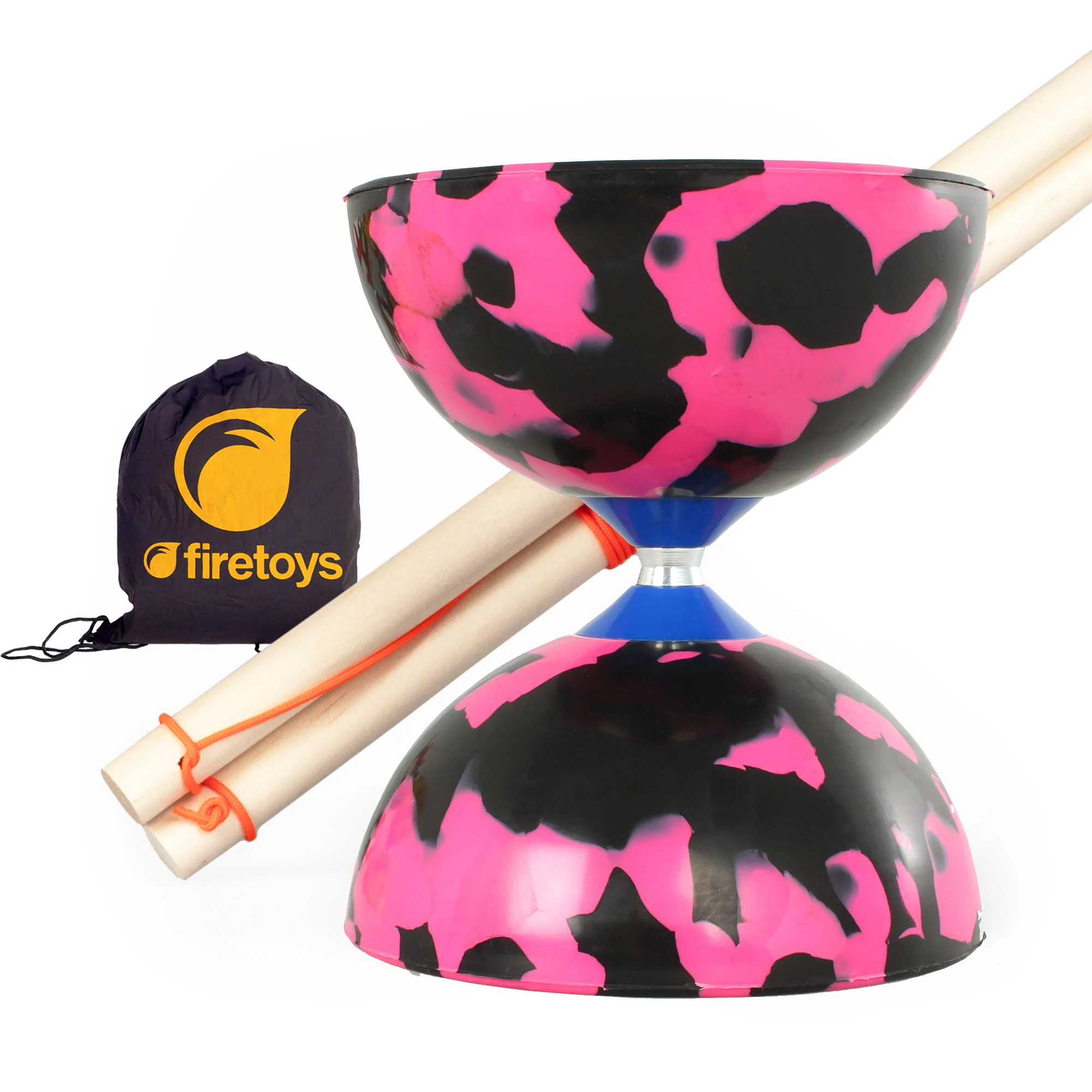 Jester Diabolo Set with Wooden Handsticks and Bag - Image 8