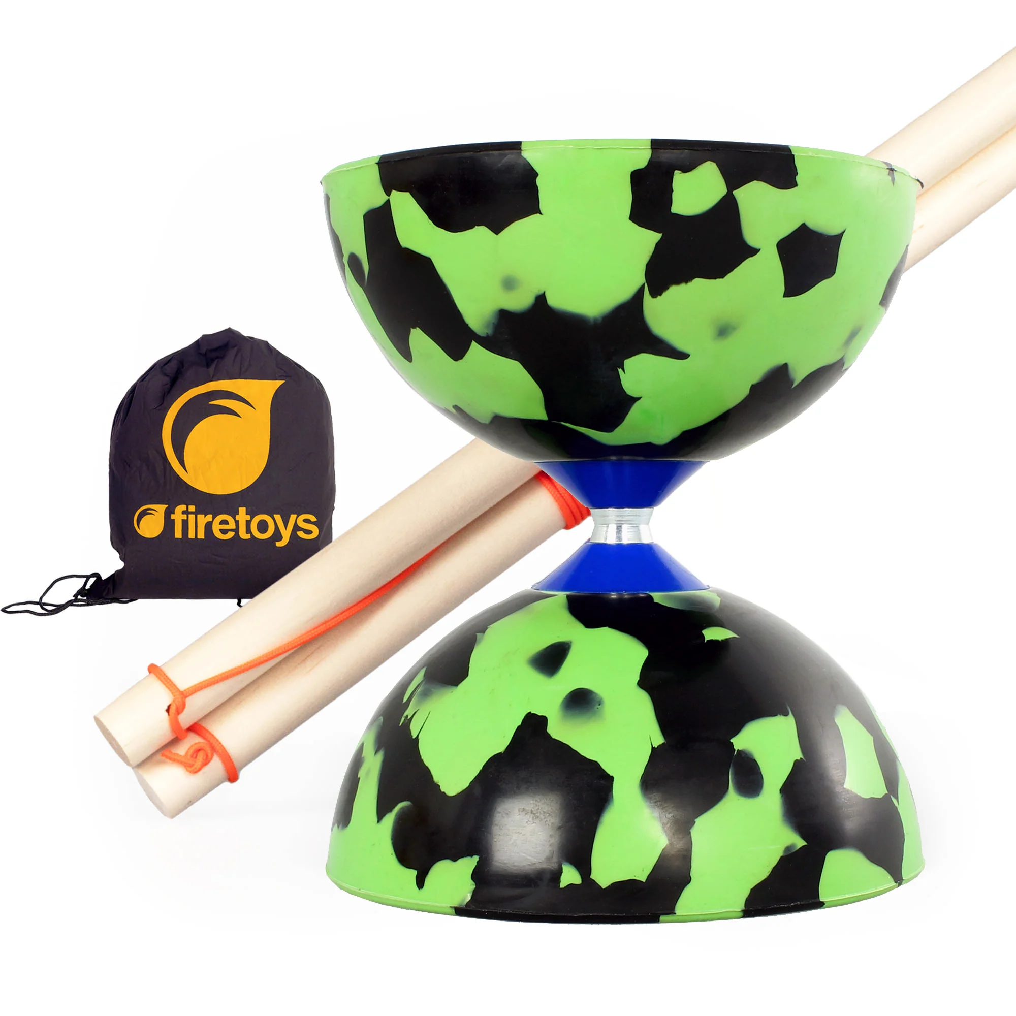 Jester Diabolo Set with Wooden Handsticks and Bag - Image 9