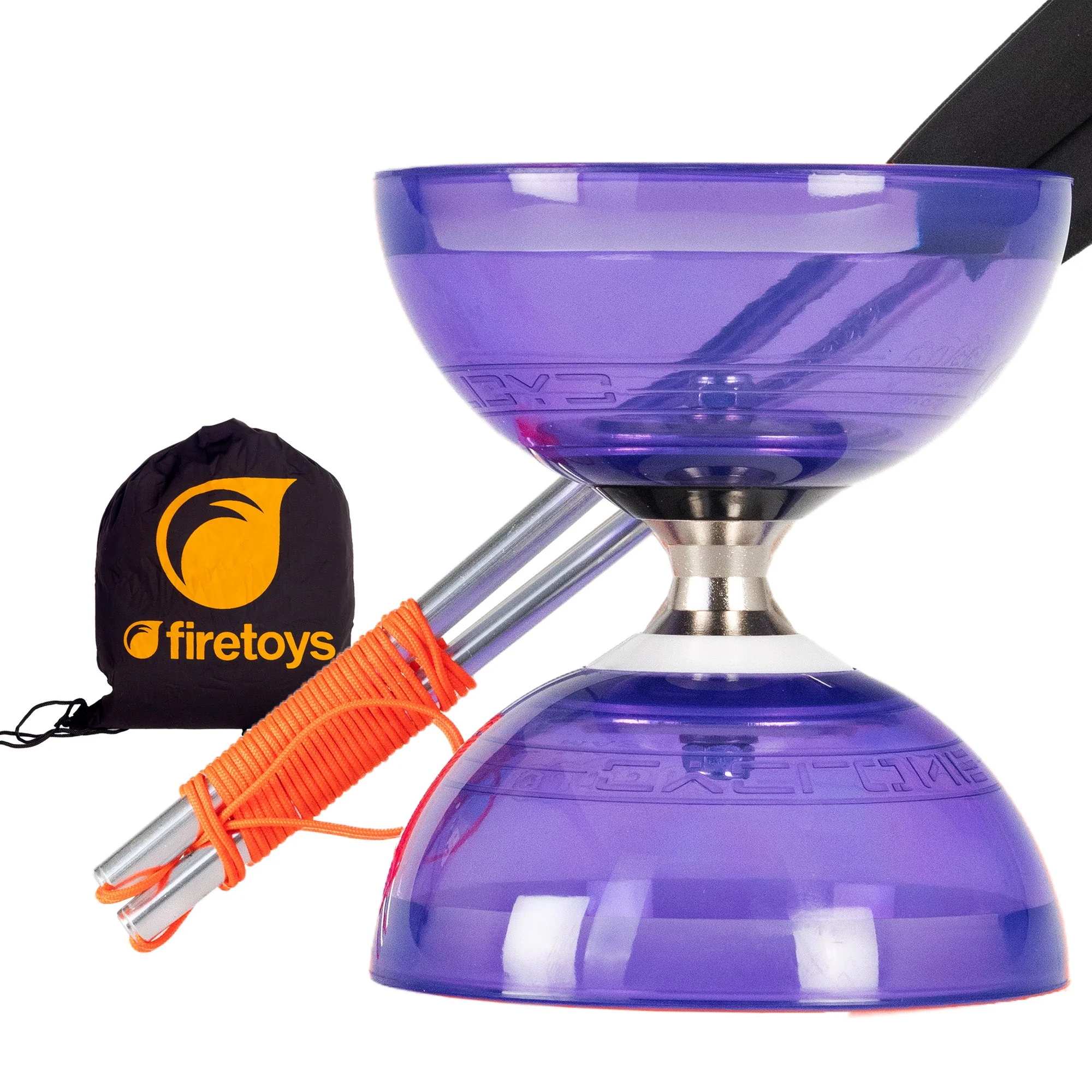 Juggle Dream Cyclone Quartz Triple Bearing Diabolo with Aluminium Handsticks & Bag - Image 10