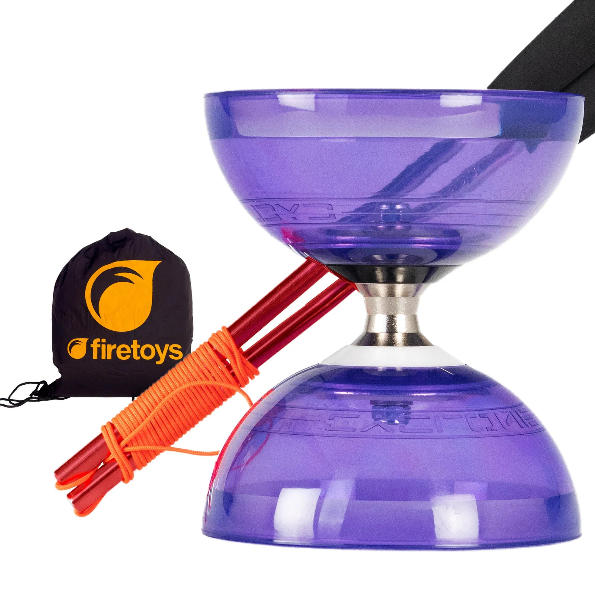 Juggle Dream Cyclone Quartz Triple Bearing Diabolo with Aluminium Handsticks & Bag - Image 11