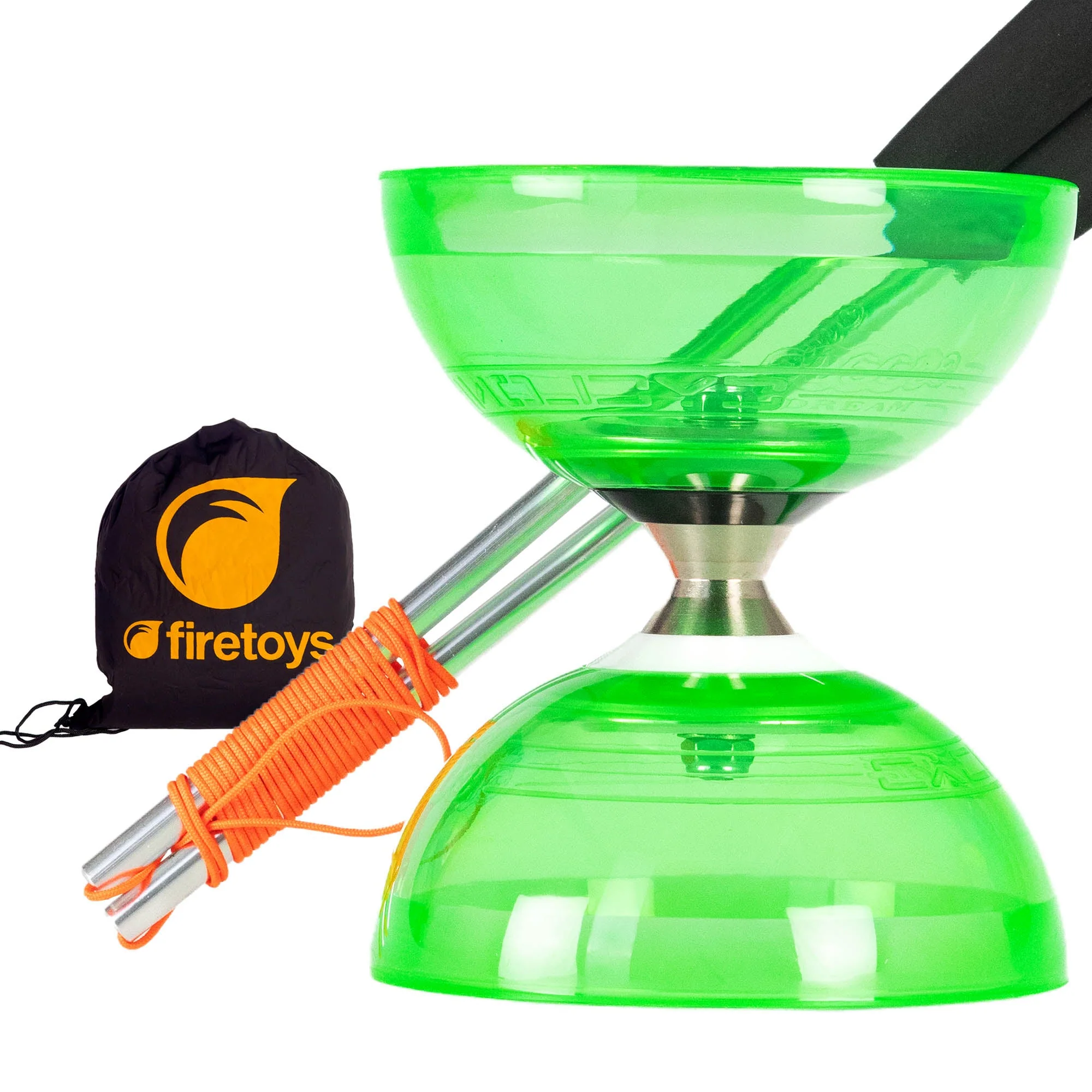 Juggle Dream Cyclone Quartz Triple Bearing Diabolo with Aluminium Handsticks & Bag - Image 4