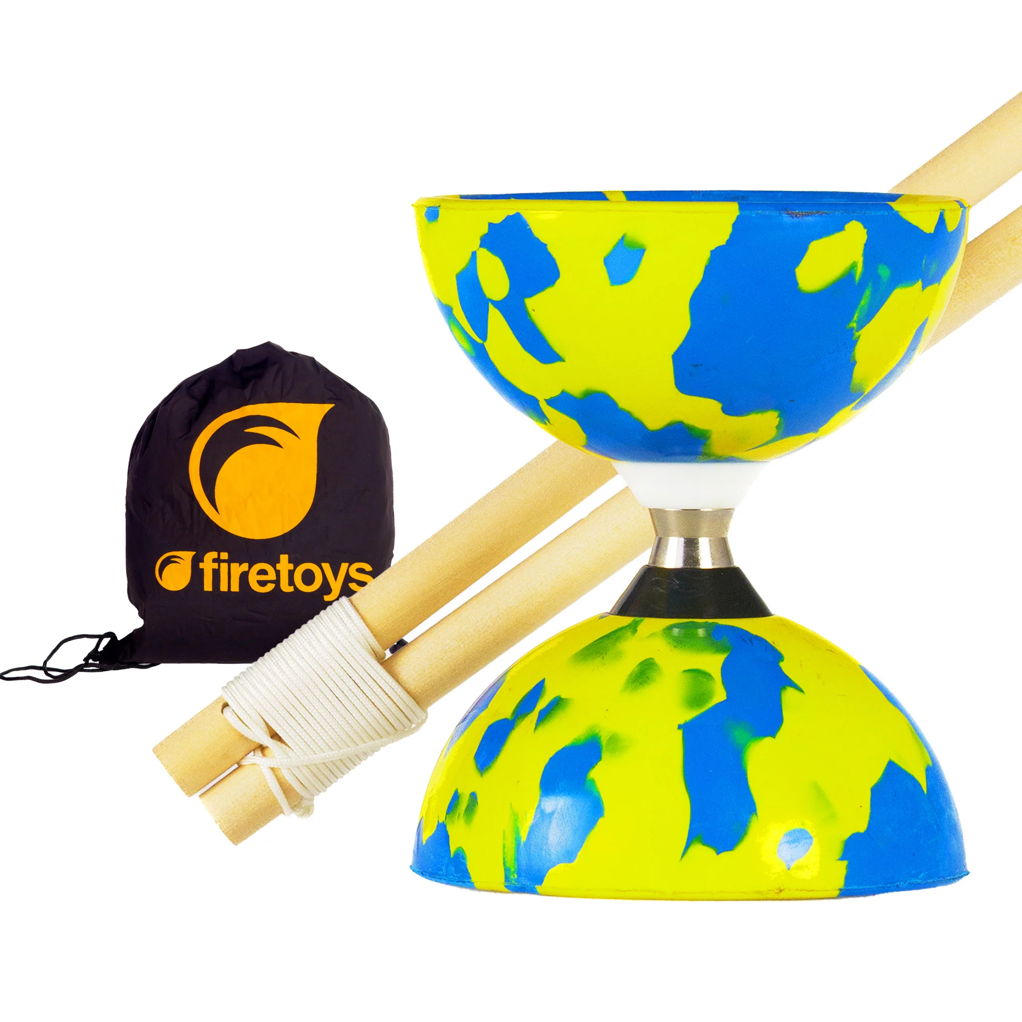 Jester Bearing Diabolo Set with Wooden sticks & Bag - Image 3