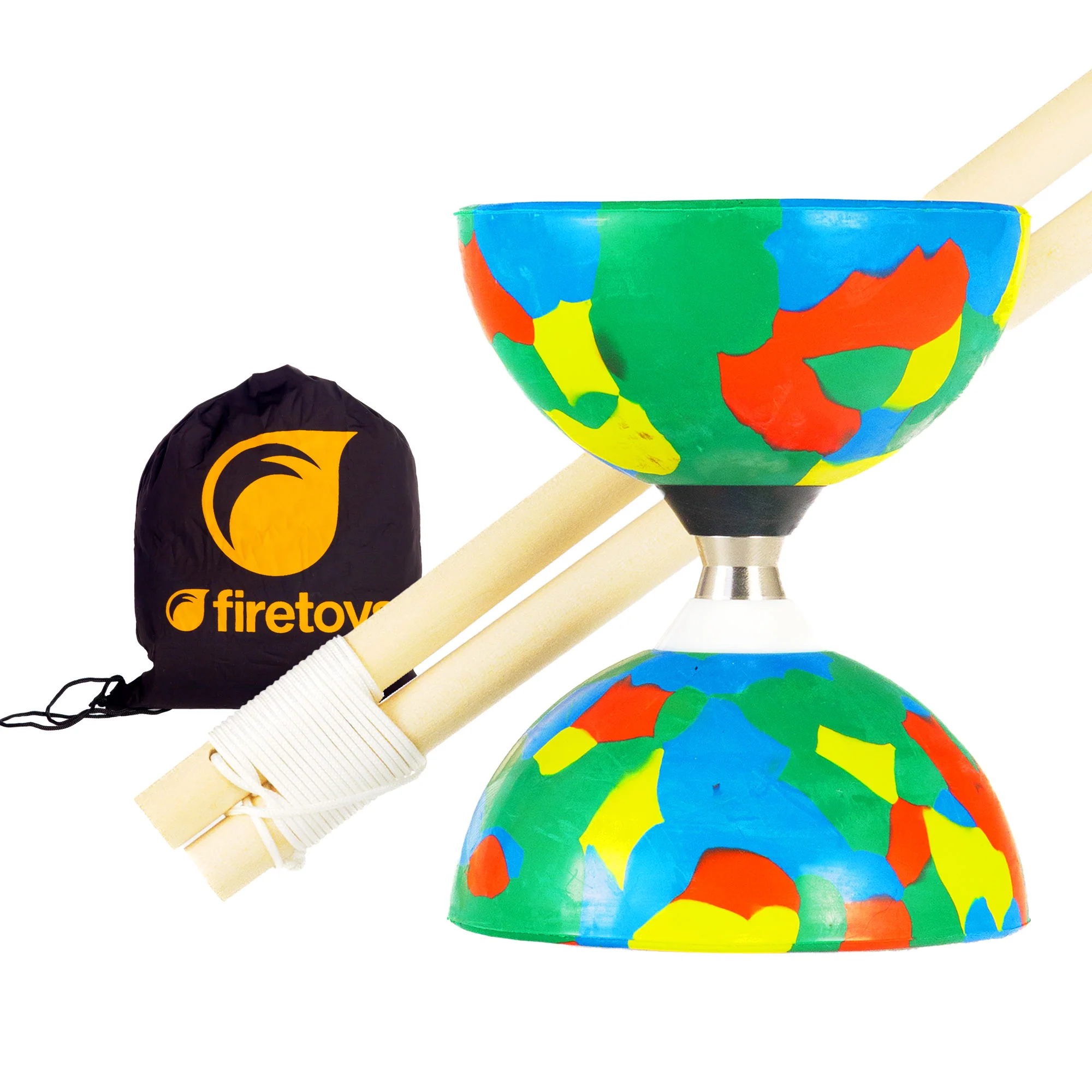 Jester Bearing Diabolo Set with Wooden sticks & Bag - Image 4