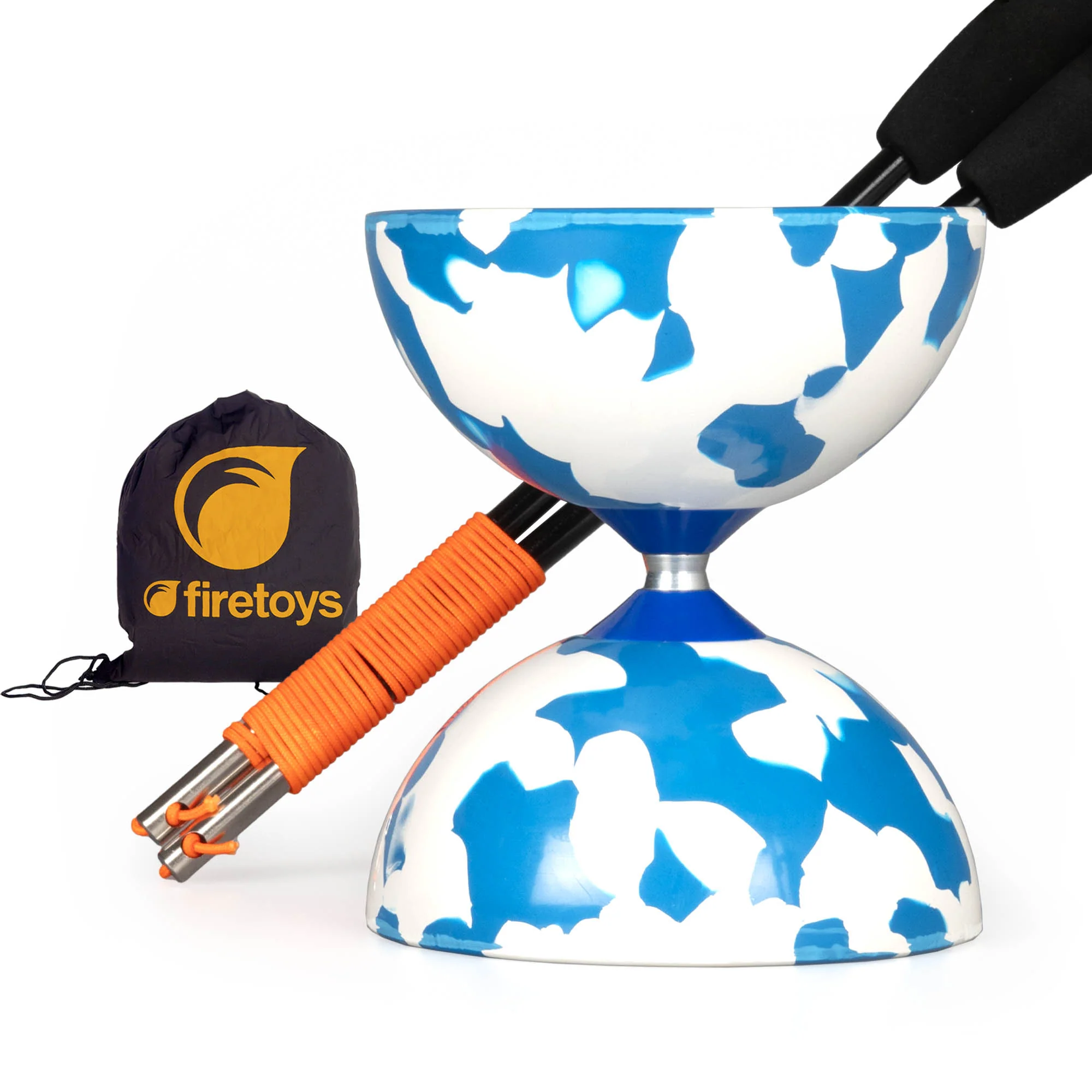 Juggle Dream Jester Diabolo with Status Handsticks and Firetoys Bag - Image 4