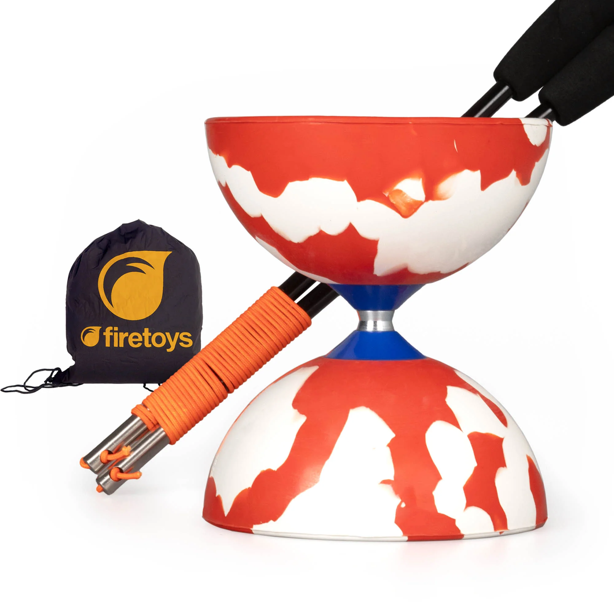 Juggle Dream Jester Diabolo with Status Handsticks and Firetoys Bag - Image 6