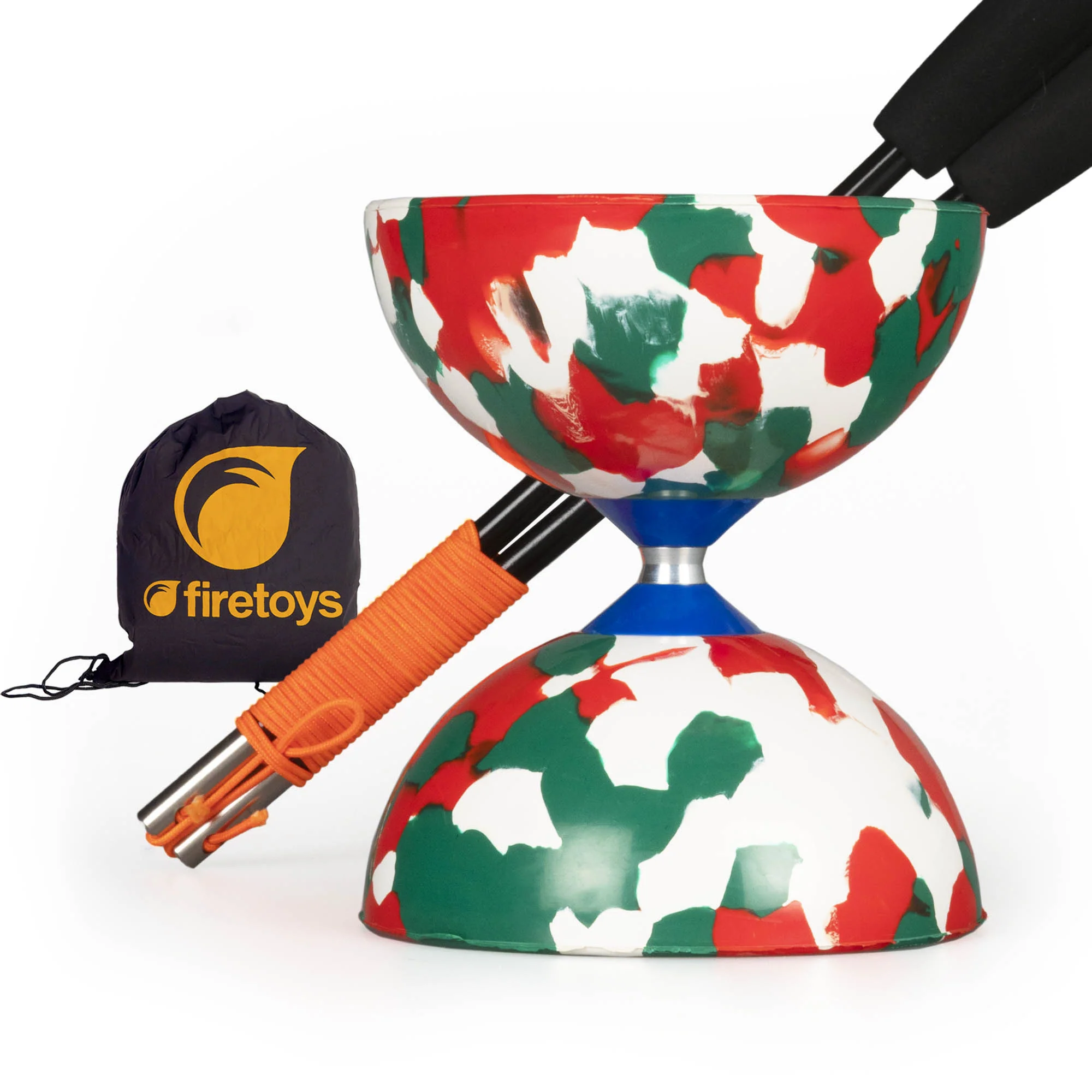 Juggle Dream Jester Diabolo with Status Handsticks and Firetoys Bag - Image 7