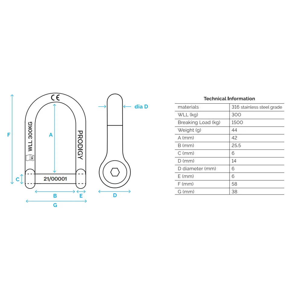 Prodigy Hex-Lock D Shackle - Image 6